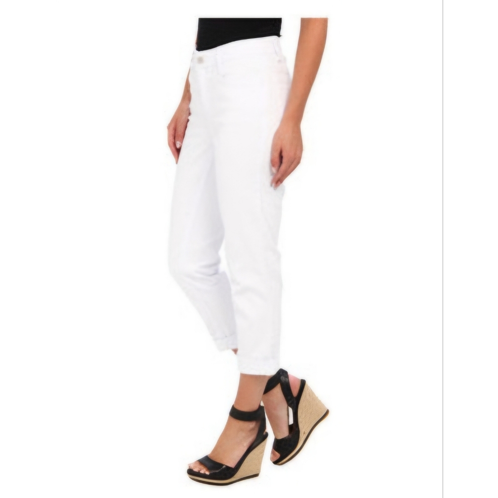 Jones New York Signature stretch white capri size 4